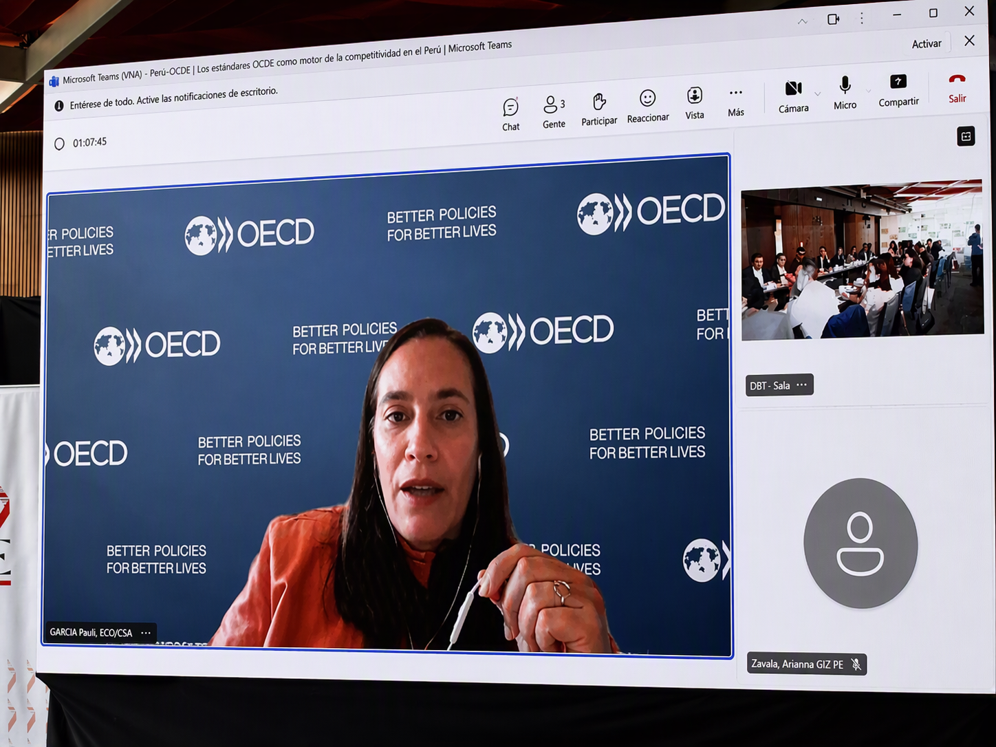 Paula Garda, economista senior de la OCDE.